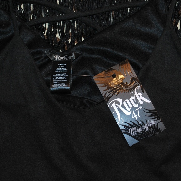 Faux suede spaghetti strap top with fringe bottom - Picture 5 of 7